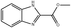 1H-ベンゾ[D]イミダゾール-2-カルボン酸メチル 化学構造式