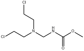 N-[Bis(2-chloroethyl)aminomethyl]carbamic acid methyl ester,58050-42-3,结构式