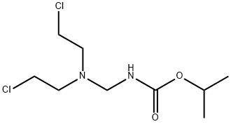 N-[Bis(2-chloroethyl)aminomethyl]carbamic acid isopropyl ester Structure