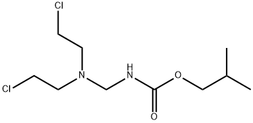 N-[ビス(2-クロロエチル)アミノメチル]カルバミン酸イソブチル 化学構造式