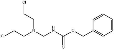 N-[Bis(2-chloroethyl)aminomethyl]carbamic acid benzyl ester Structure