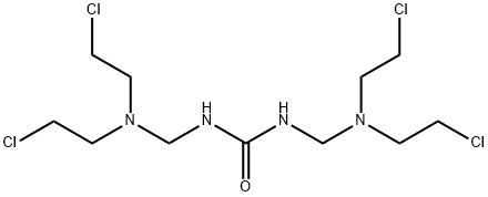 N,N'-Bis[[bis(2-chloroethyl)amino]methyl]urea Structure