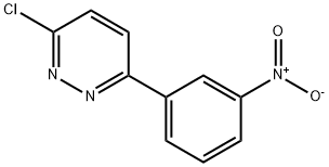 Pyridazine, 3-chloro-6-(3-nitrophenyl)- 化学構造式
