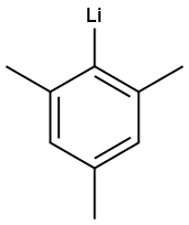 2,4,6-三甲基苯锂, 5806-59-7, 结构式