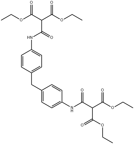 tetraethyl 2,2'-[methylenebis(4,1-phenyleneiminocarbonyl)]bismalonate Structure