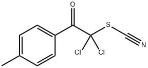 チオシアン酸1,1-ジクロロ-2-(4-メチルフェニル)-2-オキソエチル 化学構造式