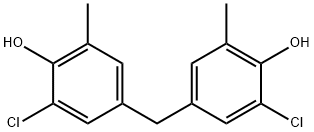 4,4'-methylenebis(6-chloro-o-cresol) Struktur