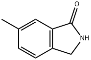 6-甲基-异吲哚啉-1-酮, 58083-55-9, 结构式