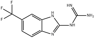 (5-(TRIFLUOROMETHYL)-1H-BENZO[D]IMIDAZOL-2-YL)GUANIDINE 化学構造式