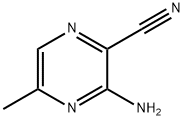 2-氰基-3-氨基-5-甲基-吡嗪,58091-66-0,结构式