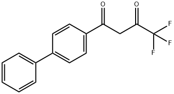 1-(4-BIPHENYLYL)-4,4,4-TRIFLUORO-1,3-BUTANEDIONE Struktur