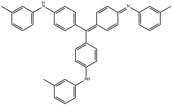N-[4-[bis[4-(m-tolylamino)]benzylidene]cyclohexa-2,5-dien-1-ylidene]-m-toluidine Struktur