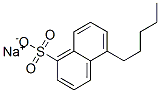 5-Pentyl-1-naphthalenesulfonic acid sodium salt Structure