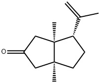 2(1H)-Pentalenone,hexahydro-3a,6a-dimethyl-4-(1-methylethenyl)-,(3aS,4S,6aS)-(9CI) Structure