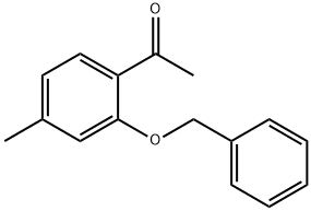 1-[2-(BENZYLOXY)-4-METHYLPHENYL]ETHANONE Struktur