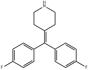 4-(ビス(4-フルオロフェニル)メチレン)ピペリジン 化学構造式