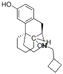 d-N-Cyclobutylmethyl-3,14-dihydroxymorphinan Struktur