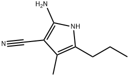 1H-Pyrrole-3-carbonitrile,  2-amino-4-methyl-5-propyl- Structure