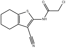 2-氯-N-(3-氰基-4,5,6,7-四氢-1-苯并噻吩-2-基)乙酰胺,58125-40-9,结构式