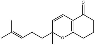 2-METHYL-2-(4-METHYLPENT-3-ENYL)-2,6,7,8-TETRAHYDRO-CHROMEN-5-ONE Structure