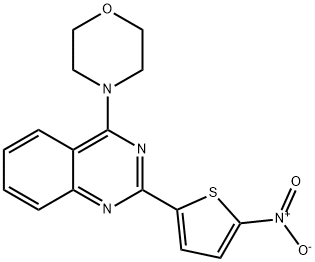 4-MORPHOLINO-2-(5-NITRO-2-THIENYL)QUINAZOLINE Structure