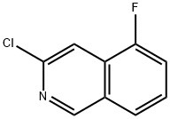 ISOQUINOLINE, 3-CHLORO-5-FLUORO- 结构式