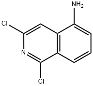 1,3-二氯异喹啉-5-胺, 58142-96-4, 结构式
