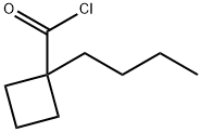 Cyclobutanecarbonyl chloride, 1-butyl- (9CI) Structure