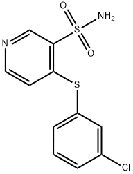 4-((3-Chlorophenyl)thio)-3-pyridinesulfonamide 结构式