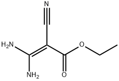 2-Propenoic  acid,  3,3-diamino-2-cyano-,  ethyl  ester Structure