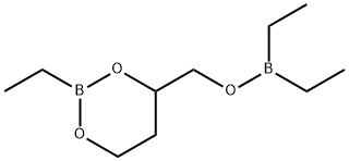 ジエチル[[(2-エチル-1,3,2-ジオキサボリナン-4-イル)メチル]オキシ]ボラン 化学構造式