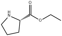 (2S)-2-ピロリジンカルボン酸エチル 化学構造式