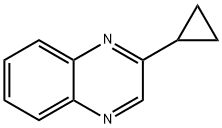 Quinoxaline,  2-cyclopropyl- Structure