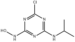 N-(4-氯-6-异丙基氨基-[1,3,5]三嗪-2-基)羟胺	, 58175-60-3, 结构式