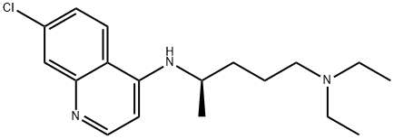 (R)-Chloroquine Struktur