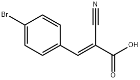 (E)-3-(4-broMophenyl)-2-cyanoacrylic acid,58177-54-1,结构式