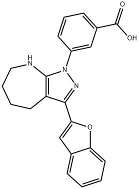 581774-93-8 Benzoic acid, 3-[3-(2-benzofuranyl)-5,6,7,8-tetrahydropyrazolo[3,4-b]azepin-1(4H)-yl]- (9CI)