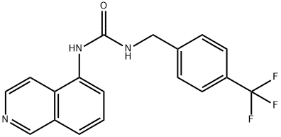 1-(4-(TRIFLUOROMETHYL)BENZYL)-3-(ISOQUINOLIN-5-YL)UREA Structure