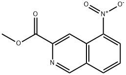 5-硝基异喹啉-3-甲酸甲酯, 581812-72-8, 结构式