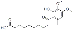 9-(2-ヒドロキシ-3,4-ジメトキシ-6-メチルベンゾイル)ノナン酸 化学構造式