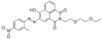 1H-Benz(de)isoquinoline-1,3(2H)-dione, 2-(2-(2-ethoxyethoxy)ethyl)-6-h ydroxy-5-((2-methyl-4-nitrophenyl)azo)-|