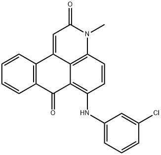 6-[(3-chlorophenyl)amino]-3-methyl-3H-Naphtho[1,2,3-de]quinoline-2,7-dione Structure