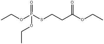 3-(Diethoxyphosphinylthio)propionic acid ethyl ester,5823-13-2,结构式