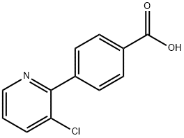 4-(3-Chloropyridin-2-yl)benzoic acid Structure