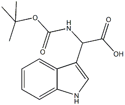 N-BOC-(3-吲哚)甘氨酸, 58237-94-8, 结构式