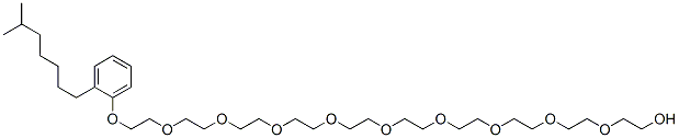 29-(isooctylphenoxy)-3,6,9,12,15,18,21,24,27-nonaoxanonacosanol Struktur