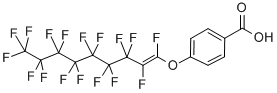 4-[(十七氟壬烯基)氧基]苯甲酸,58253-65-9,结构式