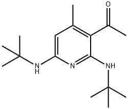 2,6-bis(tert-butylamino)-4-methylpyridin-3-yl methyl ketone Structure
