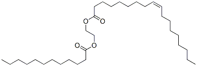 2-dodecanoyloxyethyl (Z)-octadec-9-enoate Structure