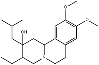 3-Ethyl-1,3,4,6,7,11b-hexahydro-9,10-dimethoxy-2-(2-methylpropyl)-2H-benzo[a]quinolizin-2-ol Structure